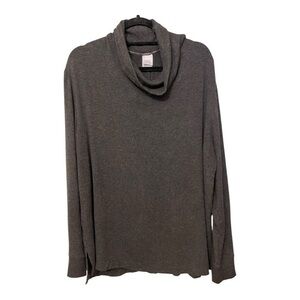 Stars Above Soft & Cozy Dark Gray Cowl Neck Top